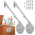Toy Box Hinge Soft Close, Lid Stay 105 Degree Open Slow Down Chest Hinges Lid Support for Upward Top Opening Flap Doors Wooden Box Cedar Storage Trunks &amp; Benches (2Pack)