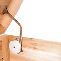 Toy Box Hinges Soft Close - Lid Support Chest Hinges for Wooden Box Cedar Chest Storage Trunk Bench, Soft Close Hinges Lid Support 10-18lb/1 Pack Hingex