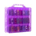 Toy Car Storage Case, Diecast Display Case 48 Slots (Purple)
