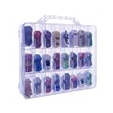 Toy Car Storage Case, Diecast Display Case 48 Slots (Clear)