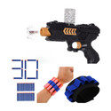 Toy Cloud Aqua Blaster 2 in 1 Dart & Jelly Gun with 30 Foam Darts, 1 HandStrap & Gel Balls Guns & Darts (Multicolor)