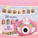 Toy Imagine Kids Digital Camera 48MP with 2 Screens &amp; 1080p Video, Unicorn