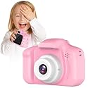 Toy Imagine Kids Digital Camera 3.0MP &amp;1080p Video Photos 2-Inch Screen, USB Rechargeable &amp; Portable Fun Mini Toy Camera for Boys &amp; Girls Age 3–12 Educational Birthday Gift Supports 32GB SD Card(Pink)