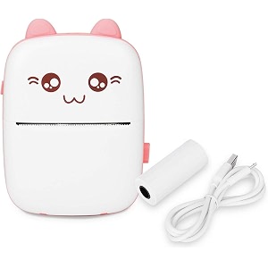 toy imagine mini portable thermal printer  wireless bluetooth pocket printer for notes labels photos  57mm inkless sticker printer for kids amp adults compatible with android amp ios