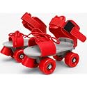 Toy Imagine® Roller Inline Skates for Kids | Adjustable Size Skating Shoes with Front Brake | 4 Pu Wheels | Skates for Boys & Girls Age 4-8 | Kids Roller Skates for School Sports(Red)