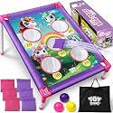 TOY Life Bean Bag Toss Game, Carnival Party Games, Cornhole Set for Kids Outdoor Games, Outside Toys for Kids Ages 4-8, Yard Outdoor Toys for Toddlers 3-5, Gifts for 3 4 5 6 7 Year Old Girls & Boys
