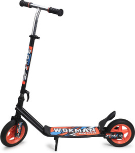 toy mart heavy metal kids scooter 2 wheels wokman kick scooters with adjustable height kids scooter orange black