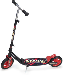 toy mart heavy metal kids scooter 2 wheels wokman kick scooters with adjustable height kids scooter red black