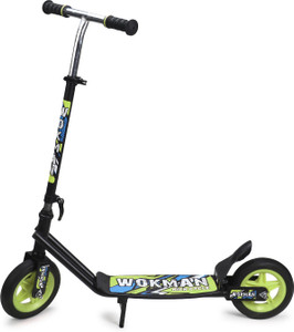 toy mart heavy metal kids scooter 2 wheels wokman kick scooters with adjustable height kids scooter green black
