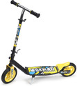 TOY MART Heavy Metal Kids Scooter 2 Wheels Wokman Kick Scooters with Adjustable Height Kids Scooter (Yellow Black)