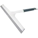 TOYANDONA Glass Squeegee for Car Windows and Shower Glass, Wide Blade Manual Water Wiper, Dark Green Sturdy Plastic Handle, Windshield Cleaning Tool for Home and Vehicle Use