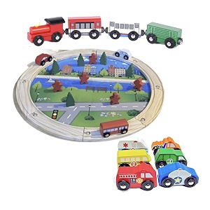 pretend play set toys for kids one circular orbit 6 in 1 pack cars and 4 in 1 magnetic train set