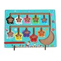 Magnetic Color and Number Maze -Wooden Magnet Board Puzzles for Toddlers,Counting and Matching Games, Fine Motor Skills, Educational Gift for Kids (Color Classification Maze)