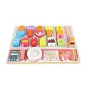 TOYARTSY Wooden Ice Cream Shop Play Set for Pretend Play | Imaginative Role Play Toy with Scoops, Cones &amp; Toppings | Montessori Educational Toy for Kids Ages 3-6 | Fun Learning &amp; Creativity Boost!