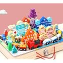 Wooden City Blocks Set, Educational Toy with Buildings, Vehicles,Roads &amp; Trees |Creative Construction Set for Kids|Imaginative Play &amp; Learning | Durable, Non-Toxic Wooden Blocks for Ages 3+