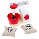 Wooden Solid Beech Kitchenware Pretend Play Game Kitchen Toy Blender Set