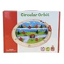 Wooden Urban Circular Car Orbit Puzzle Block Set for Children - Kids Educational Wooden Toy Train