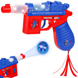 toyco projector toy gun with realistic sound effect  lights  music for kids guns  darts