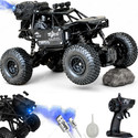 Toyco Rock Crawler 1:16 Offroad Monster RC Car with Smoke Function & Rechargeable Car