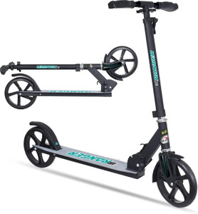 toyden ranger kick scooter for kids super smooth ride up to 50kg adjustable height blue