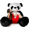 TOYFOREVER European Style Teddy Bear for Kids Birthday | Soft Stuffed Panda Toy for Girls (Black &amp; White, 4 FEET)