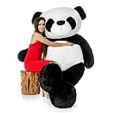 TOYFOREVER European Style Teddy Bear for Kids Birthday | Soft Stuffed Panda Toy for Girls (Black &amp; White, 4 FEET)