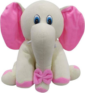 toyhaven cute and adorable stuffed animal soft toy super soft beige sitting elephant  soft toys for kids special occasions  gifting  - 25 cm beige