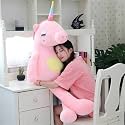 Unicorn Plushie Unicorn Soft Toy Soft Toys or Kids | Soft Toy for Boys and Girls | Super-Soft and Safe| Ideal for Gift Long Leg Big Size 110 Cm - Pink