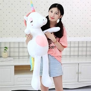 unicorn soft toys for girls unicorn soft toy long leg big soft toys or kids  soft toy for boys and girls  super-soft and safe ideal for giftsize 110 cm - white