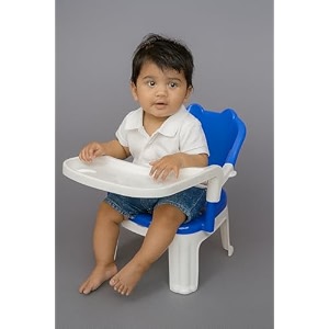 convertible baby feeding and study chair with removable desk  multipurpose chair for kids toddler dining seat and study table chairs for 2-5 year old children blue