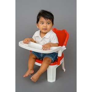 convertible baby feeding and study chair with removable desk  multipurpose chair for kids toddler dining seat and study table chairs for 2-5 year old children red