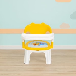 convertible baby feeding and study chair with removable desk  multipurpose chair for kids toddler dining seat and study table chairs for 2-5 year old children yellow