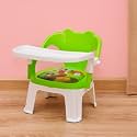 Convertible Baby Feeding and Study Chair with Removable Desk – Multipurpose Chair for Kids, Toddler Dining Seat and Study Table Chairs for 2-5 Year Old Children (Green)