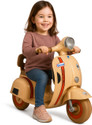 Toyify Mini Vespa Bike for Kids Ride-on Toy 2 , 3, 4 Years Scooter Battery Operated Ride On (Brown)