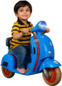 Toyify Vespa Electric Ride-On Scooter – Rechargeable Battery, Music & Lights, 2-5 Years Scooter Battery Operated Ride On (Blue)