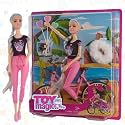 ToyMagic Fashion Shower Doll Set | Stylish with Colorful Outfit, Handbag, Hat, Small, Accessories | Dress-Up Playset for Kids Age 3+ | Encourages Creativity &amp; Imaginative Roleplay Fun