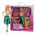 ToyMagic Dolls Princess Suit | Gorgeous Pink Gown, Multicolor Braided Hair &amp; Butterfly Clip | Fully Movable Body for Creative Play | for Kids Age 3+ | Imagination-Boosting Royal Roleplay Toy