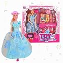 ToyMagic Fashion Shower Doll Set | Stylish with Colorful Outfit, Handbag, Hat, Small, Accessories | Dress-Up Playset for Kids Age 3+ | Encourages Creativity &amp; Imaginative Roleplay Fun