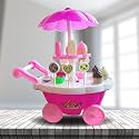 ToyMagic Pretend Play Makeup Toys Set for Girls with Briefcase and Accessories |Cosmetic Set 2 in 1 Vanity Table Portable Trolley Play Set |Beauty Make Up Toy Set for 5+ Yrs Girls