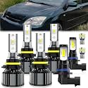 For Toyota Corolla 2005-2008 light Bulbs, Hi-Lo Dual Beam Fog Light Bulb License Plate Light Combo, Plug-and-Play Installation, 8 Pack