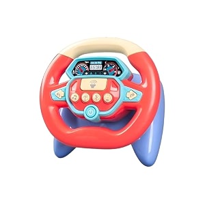 astronaut light amp sound steering wheel for toddlers amp kids musical simulated driving toy with suction base  educational space wheel for ages 26