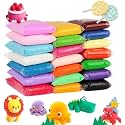AS Toys Air Dry Colorful Soft Playing Clay Toy Kit for Kids. Ultra-Light Non-Toxic Art &amp; Craft Clay Dough. (Pack of 60 Pcs) (Each Color Will Be of 05 Pieces)