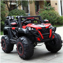 Miss & Chief Electric Jeep 4x4 Jeep for Kids, Ride on Toy Kids Car with Light & Music Jeep Battery Operated Ride On
