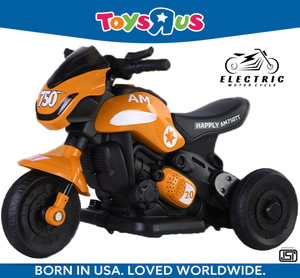 toys r us avigo superbike ev music and lights forward and backward gear built in mp3 player bike battery operated ride on orange