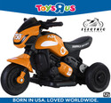 Toys R Us Avigo SuperBike Ev Music And Lights, Forward and Backward Gear, Built in MP3 player Bike Battery Operated Ride On (Orange)