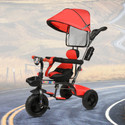 Toys R Us Avigo Tricycle with Canopy/Plug N Play Kids/Baby Tricycle with Parental Control, Cushion seat and Safety Guard Rail for Boys/Girls / Carrying Capacity Upto 30kgs Tricycle (Red)