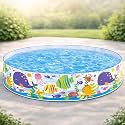 Toyshine 4 Feet Snapset Kids Pool Bath Pool Tub, Summer Water Fun Bathing Tub Toy for Kids - 4 Feet x 10 Inches- B