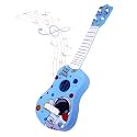 Toyshine 43cm Space Theme 4 String Guitar Easy-to-Hold Thin Frets Low String Musical Instrument Learning Educational Toy Gift for Toddlers Kids, Blue