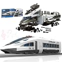 Toyshine 46cm DIY High Speed Hyperloop Bullet Train Toy Set inbuilt with Detachable Parts, Music and Lights | Imaginative Adventures Toys for Toddlers Age 3 +