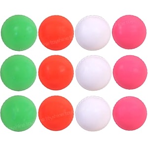 toyshine cricket wind balls plastic practice beach indoor outdoor wind ball pack of 12 sstp multicolor  standard size
